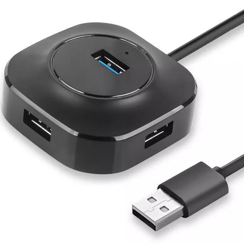 Hub USB 3,0 Hub USB 2,0, multiadaptador/divisor USB, 4 puertos, velocidad Mini, Multiple, Puerto HUB USB 3,0, expansor de concentrador USB para PC