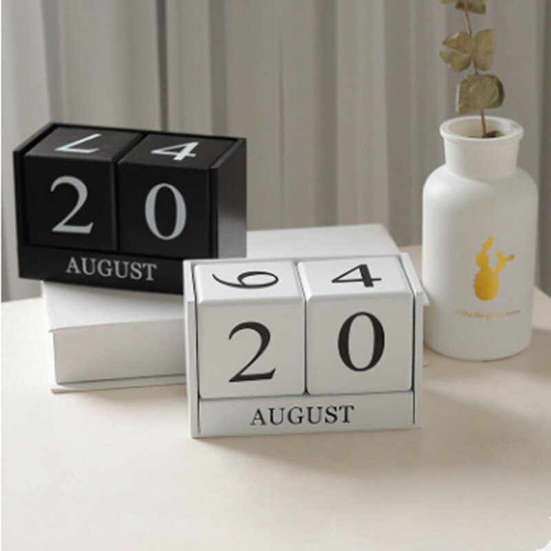 Eeuwigdurende Kalender - Houten Zonnewijzer - Fotografie Props - Woondecoratie Ornamenten