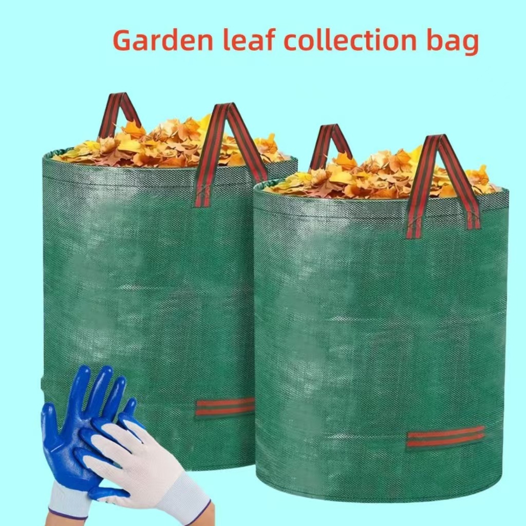 120/200L Opvouwbare Tuin Vuilnis Afval Container Opbergtas Herbruikbare Tuin Tas Grote Capaciteit Blad Zak Licht Prullenbak