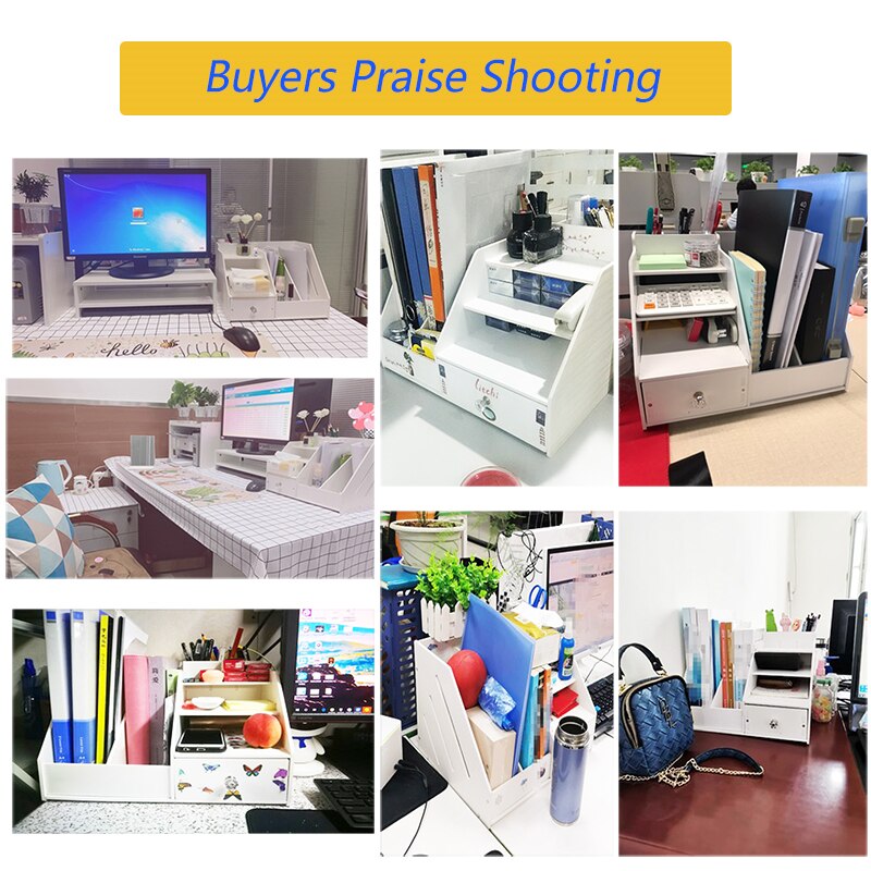 Office Desk Organizer Storage Rack File Rack Desktop Organizing Shelf Multi-Layer Folder Book Stand Storage Box