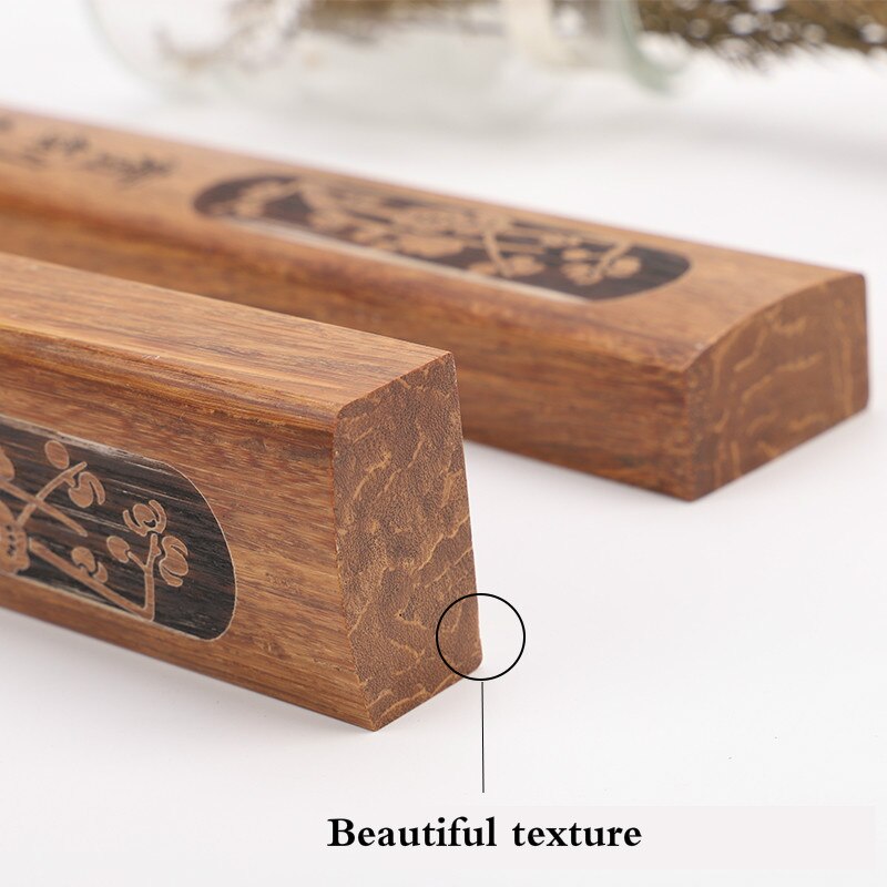 Presse-papier 2 Stuks Chinese Ebbenhout Kalligrafie Schilderen Paperweights Traditionele Studenten Carving Ambachten Rijstpapier Presse-papier