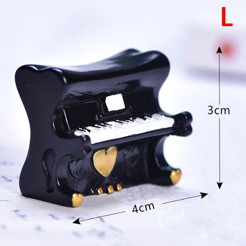 Miniature Music Instrument Resin Mini Violin Dollhouse Decorative Ornaments Crafts DIY Home Music House Bar Furniture Toys