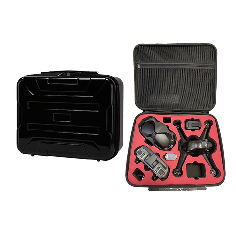 Saco de armazenamento para dji fpv zangão bateria óculos de controle remoto combo acessórios caixa de proteção à prova dwaterproof água estojo eva iiner: Black
