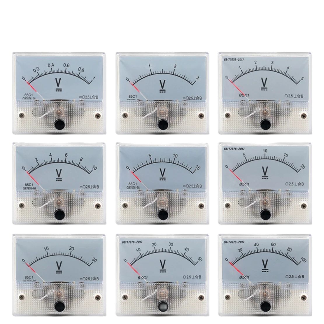 85c1-V Tafel Gleichstrom Spannung Volt Analog Messgerät Voltmeter 5V-1000V 85 c1 Spannungs messer Voltmeter