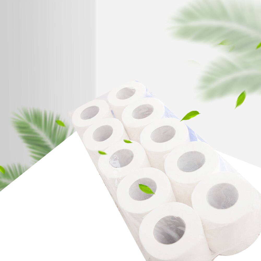 10pcs Three Layer Toilet Tissue Home Bath Toilet Roll toilet paper Soft Toilet Paper Skin-friendly Paper Towels 208 Sections