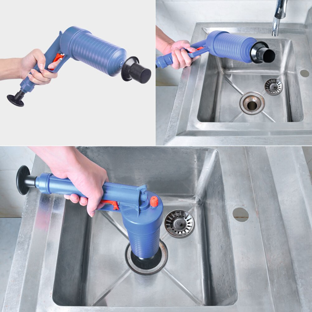 Toilet Dredge Plug Air Power Pump Bathroom Drain Cleaner Sink Blockage Remover Bathroom Drain Cleaner Sewer Blockage Tools