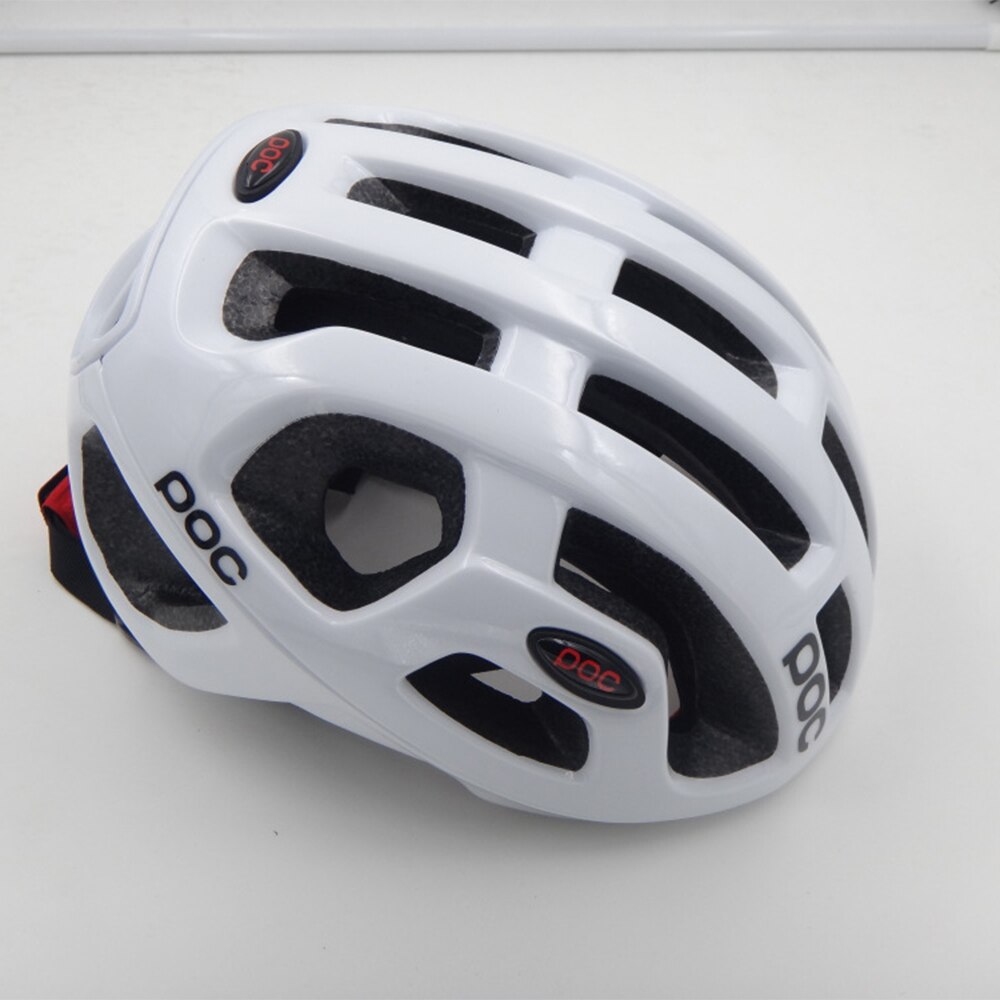 Vejhjelm cykling eps mænds kvinders ultralette mtb mountainbike komfort sikkerhed cyklus hjelm sikker mænd kvinder 54-61cm: Hvid