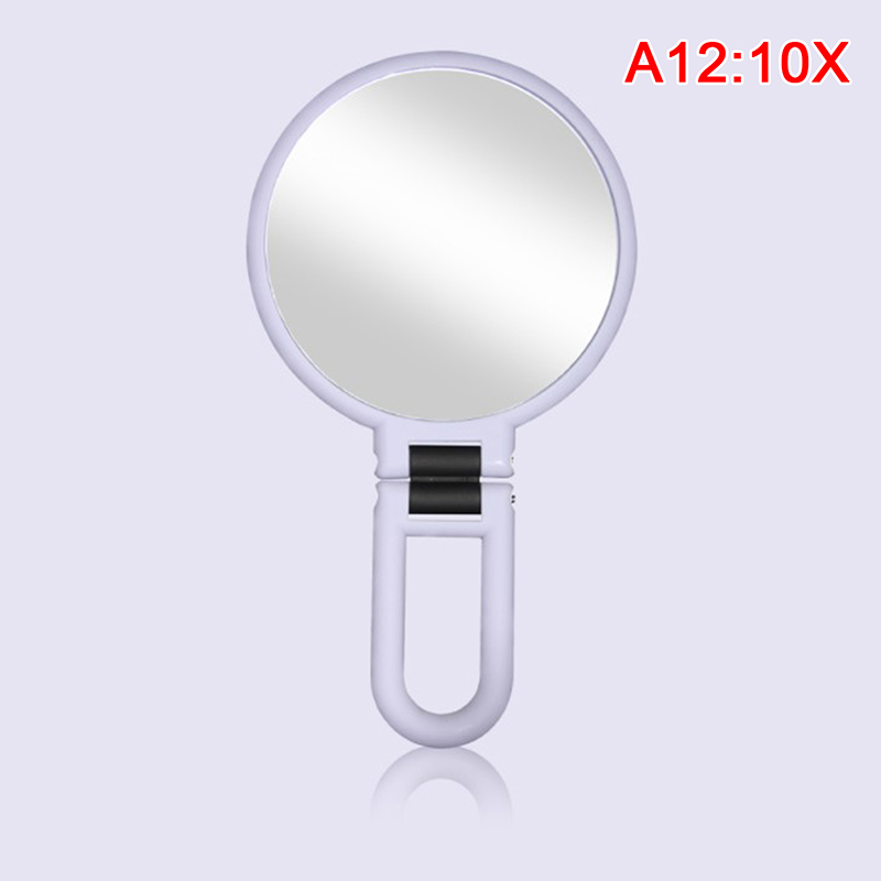 Espejo de doble cara para maquillaje, accesorios de cosmética para tocador, compacto, con aumento de 2/5/10/15X