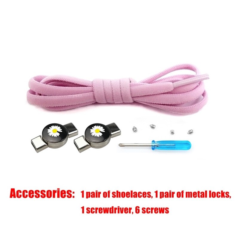 Cordones magnéticos con Cierre elástico para niños y adultos, zapatillas creativas especiales sin cordones, Unisex: pink