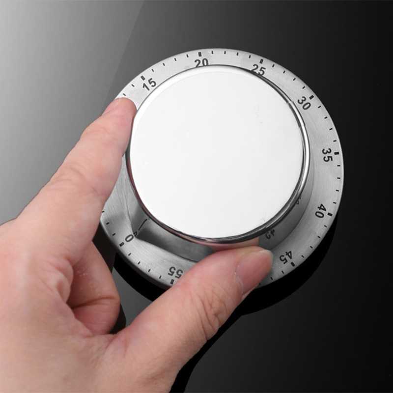 Magnetic Kitchen Timer Mechanical Alarm Clock Timer Retro Stainless Steel Time Cooking Food Tools Home Countdown Gadget