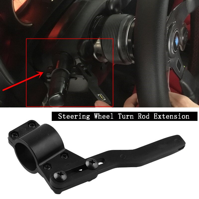 Universal ABS Car Styling Adjustment Steering Wheel Turn Rod Extension Turn Signal Lever Position Up Kit