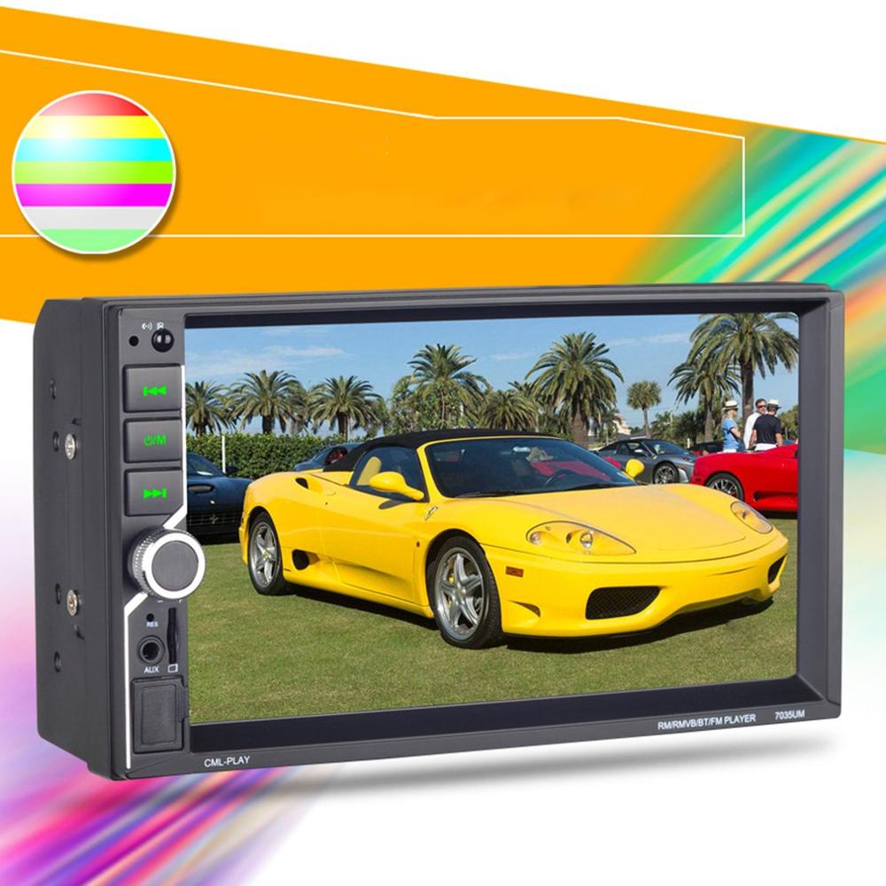 7 Inch Big Screen Car Player Mp5 Wireless Call Driving Recorder Reversing Image Fm Dual Camera Car Player with camera