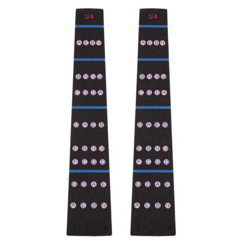 1 Pcs Violin 4/4 3/4 1/2 1/4 Practice Fiddle Finger Guide Sticker Fingerboard Fretboard Indicator Position Marker: 2