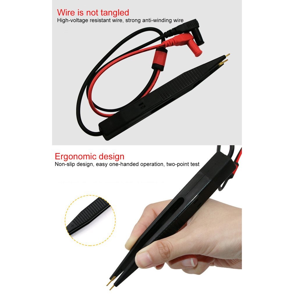 SMD Induktivität Prüfung Clip Sonde Pinzette für Widerstand Multimeter Kondensator Meter Clip Sonde Für SMD Komponenten Messen werkzeuge