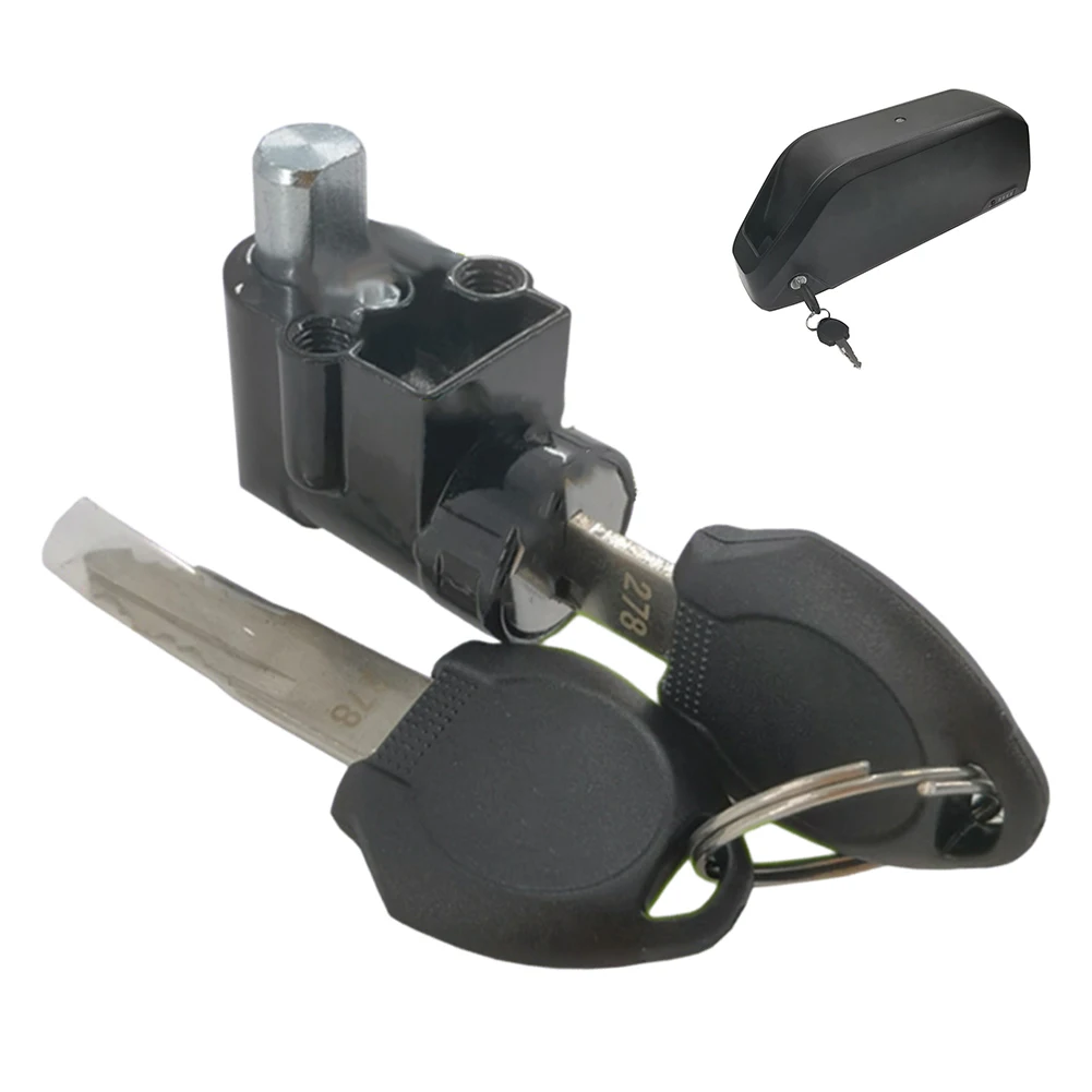 Serratura della custodia della batteria con 2 chiavi Batteria per bici elettrica Serratura a chiave Cilindro Accessori di ricambio Parti di riparazione per bici elettriche Serrature della batteria
