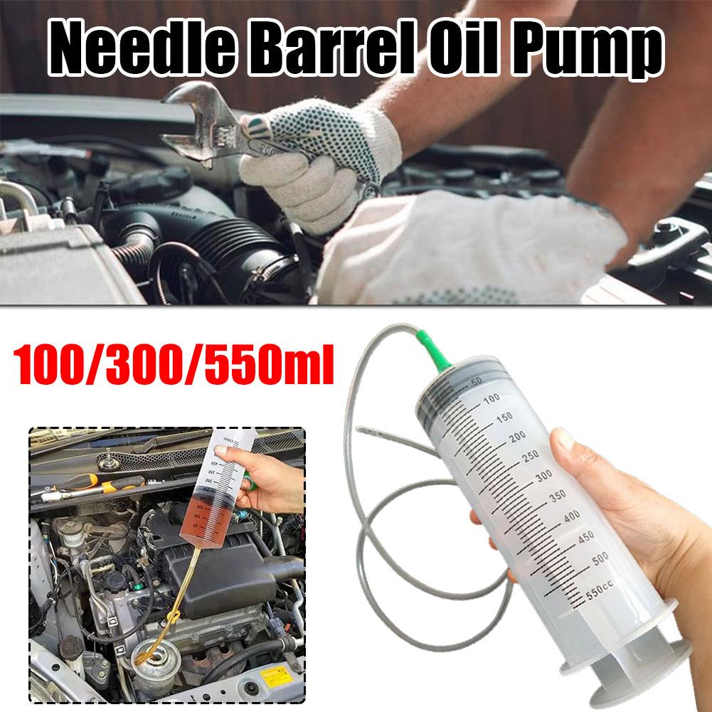 Pompe à huile de baril de seringues de grande capacité, réutilisable, tuyau de 1m, alimentation pour animaux de compagnie, pompe de mesure, seringue à vide, 100 ml, 300 ml, 550ml
