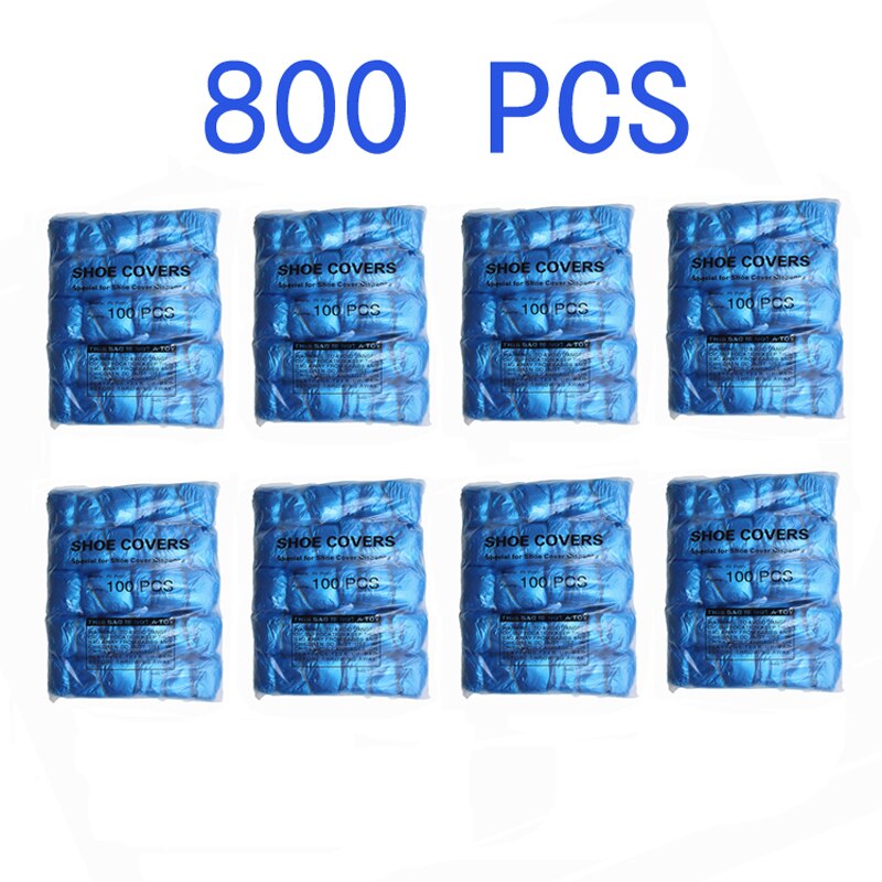 Disposable T-Buckle Overshoes for Automatic Shoe Cover Dispensers Dustproof Boot Covers Waterproof Plastic and Non-Woven Indoor: 800pcs