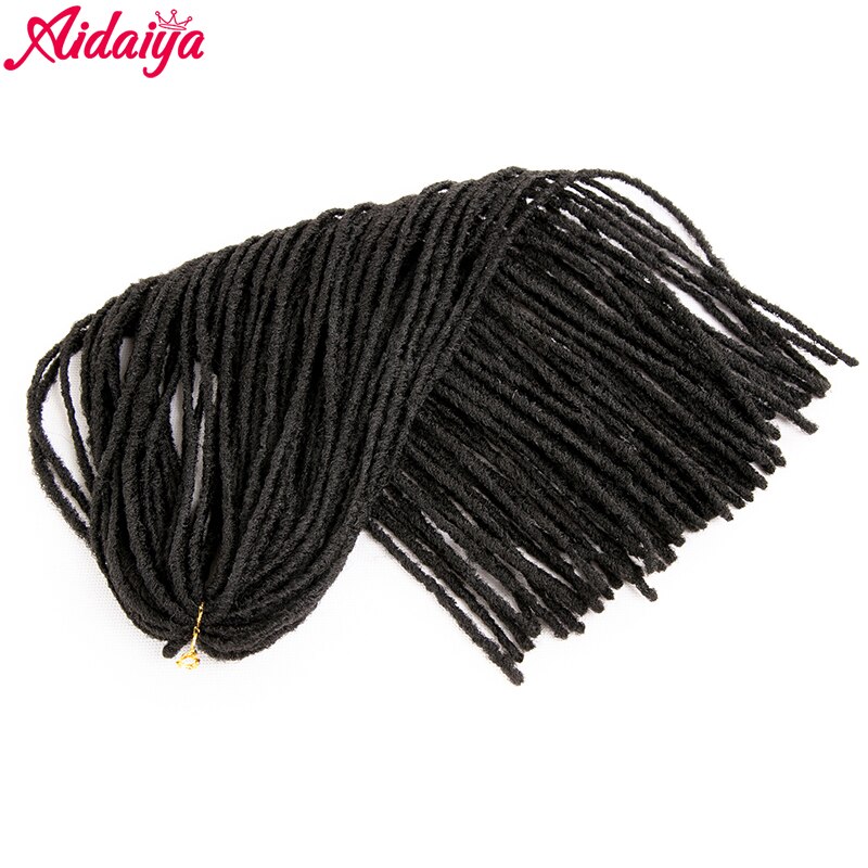 Aidaiya faux locs crochet hair 1B dreadlocks Synthetic Crochet Braid hair Nuatral Color Faux Locs Weaving For Blackwomen