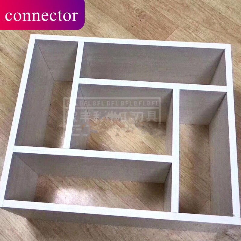 10pcs U-shaped Wood Board Connector plastic Invisible Right angle Fixed Cabinet Hinge Buckle lock Furniture fastener Hardware