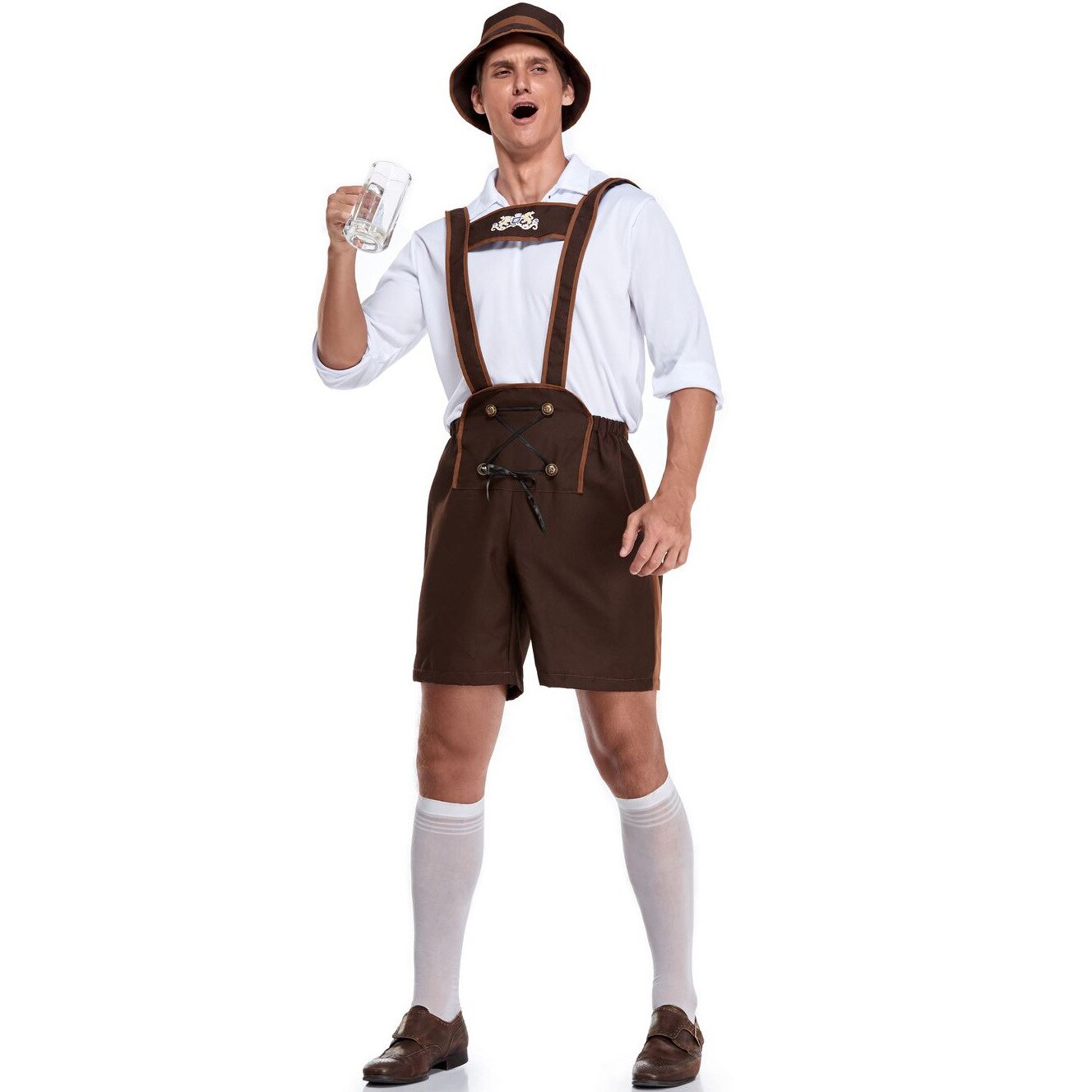 Adult men hansel oktoberfest in Munich Bavarian straps dress clothing Halloween