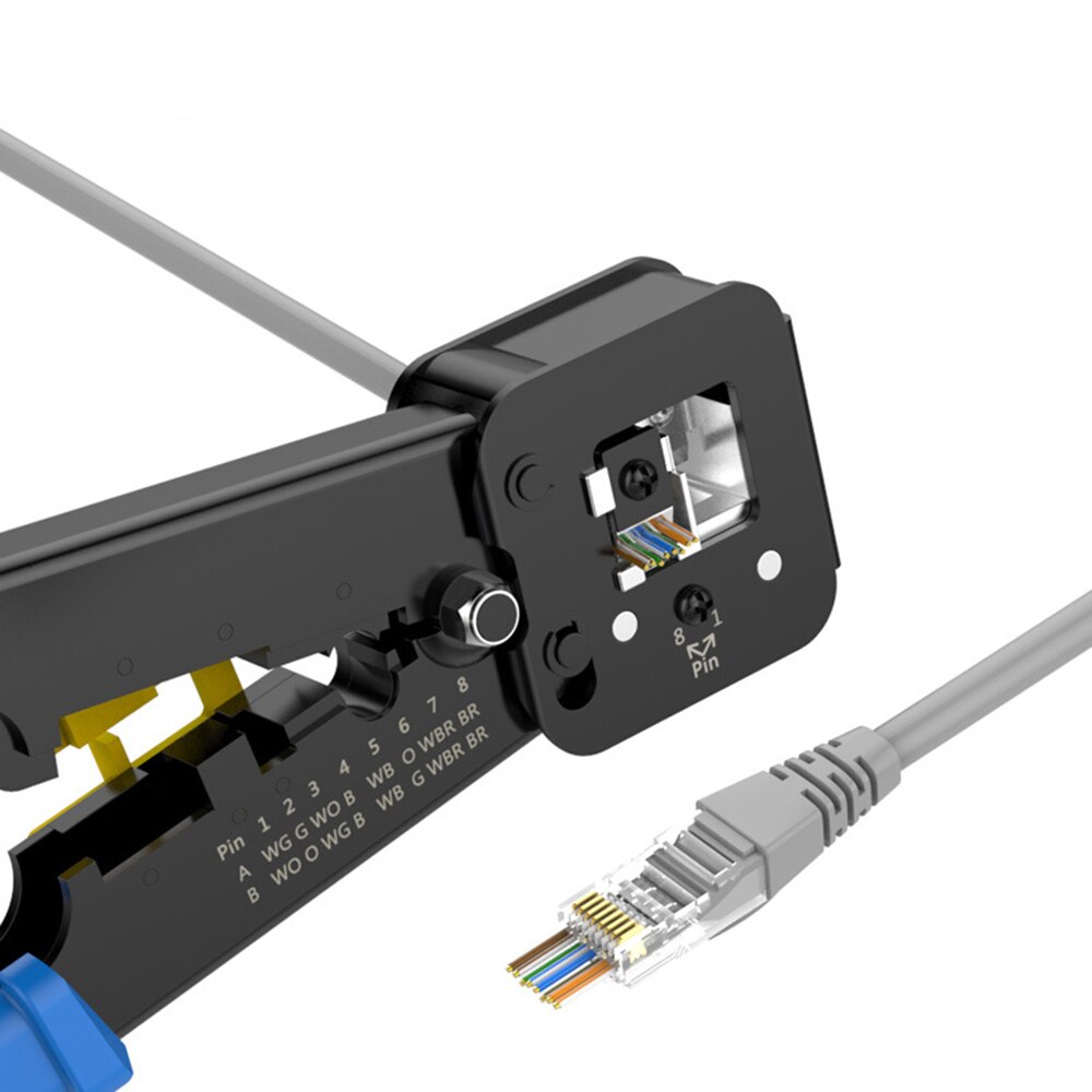 Ez Rj45 Crimper RJ45 Krimptang Voor Cat6 Cat5 Cat5e Rj45 Rj11 Connector 8P 6P Lan Kabel Draden tang Hand Netwerk Tool Kit