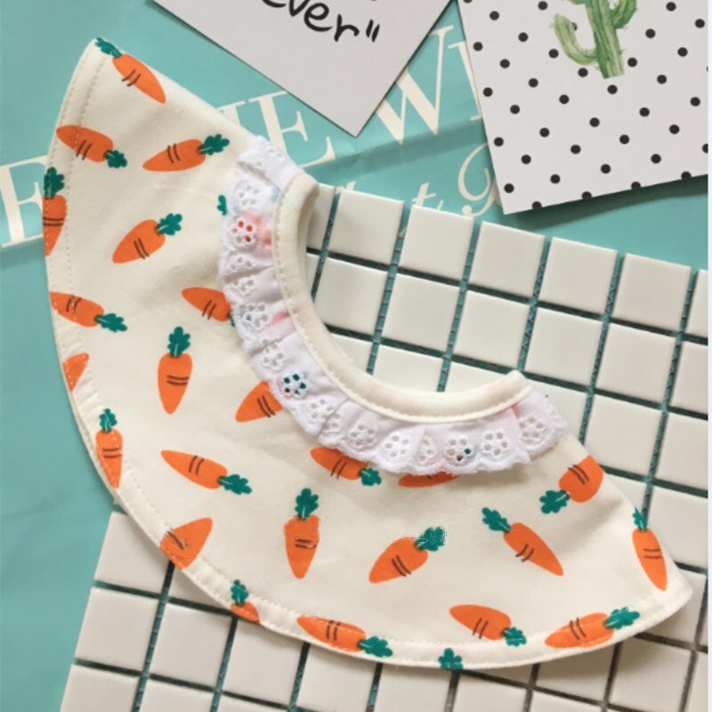 neue Infant Baby Jungen Mädchen Baumwolle Runde Lätzchen Sommer Abendessen Schell Bandana Spucktücher Für Kinder Fütterung Pflege
