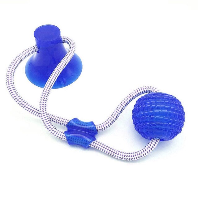 suction cup tug dog toy with Suction Cup Push Elastic Ropes Pet Tooth Cleaning Chewing Playing IQ Treat Puppy Cats Toys: Style C 2