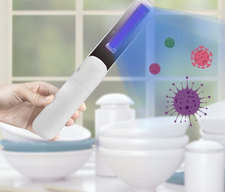 Bærbar uvc desinfektion ozonlampe luftrensning til køkken soveværelse bil