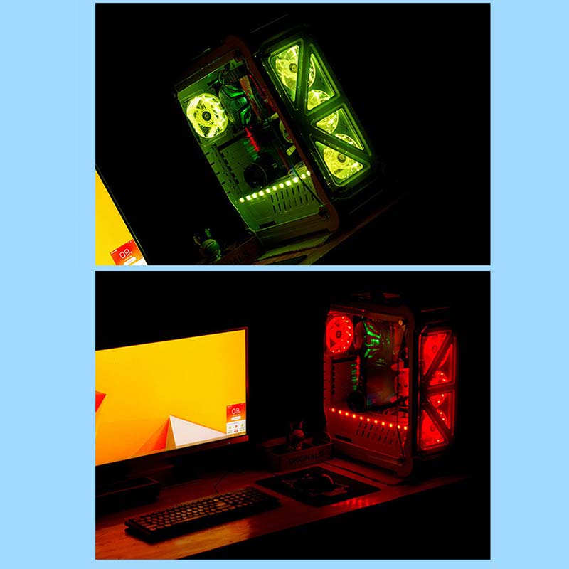 12cm Ultra Silent LED Case Fans Light Up 15 Leds Cooling Anti-Vibration PC Computer Heatsink Cooler Fan LHB99