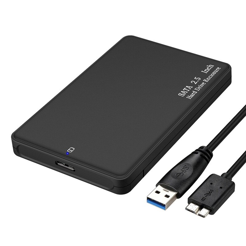 2.5 inch HDD SSD Case Sata to USB 3.0 2.0 Adapter Free 5 6 Gbps Box Hard Drive Enclosure Support 2TB