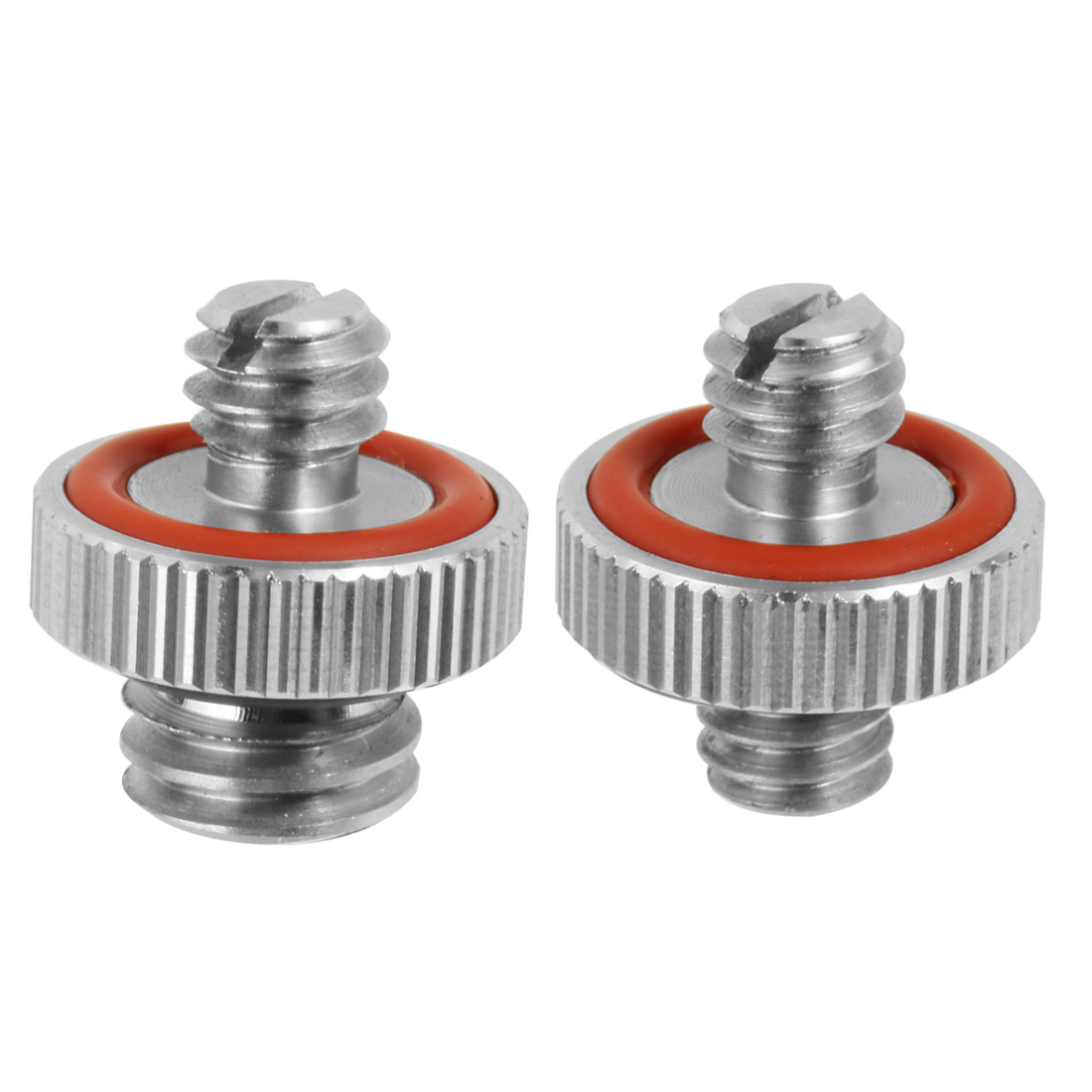 Stainless Steel 1/4" Male to 1/4" / 3/8" Male Threaded Adapter 1/4Inch Double Male Screw Adapter Tripod Stand Camera Accessories: green