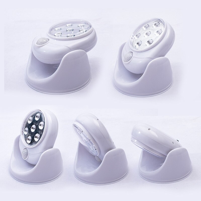 360 degree rotary induction lamp human induction LED lamp.