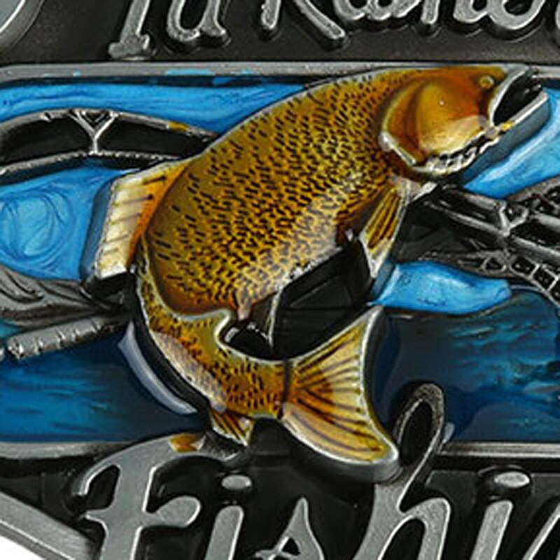 T-Disom I'd Rather Be Fishing Belt Buckle Men's Western Belt Buckles Suit For Belt Shopping