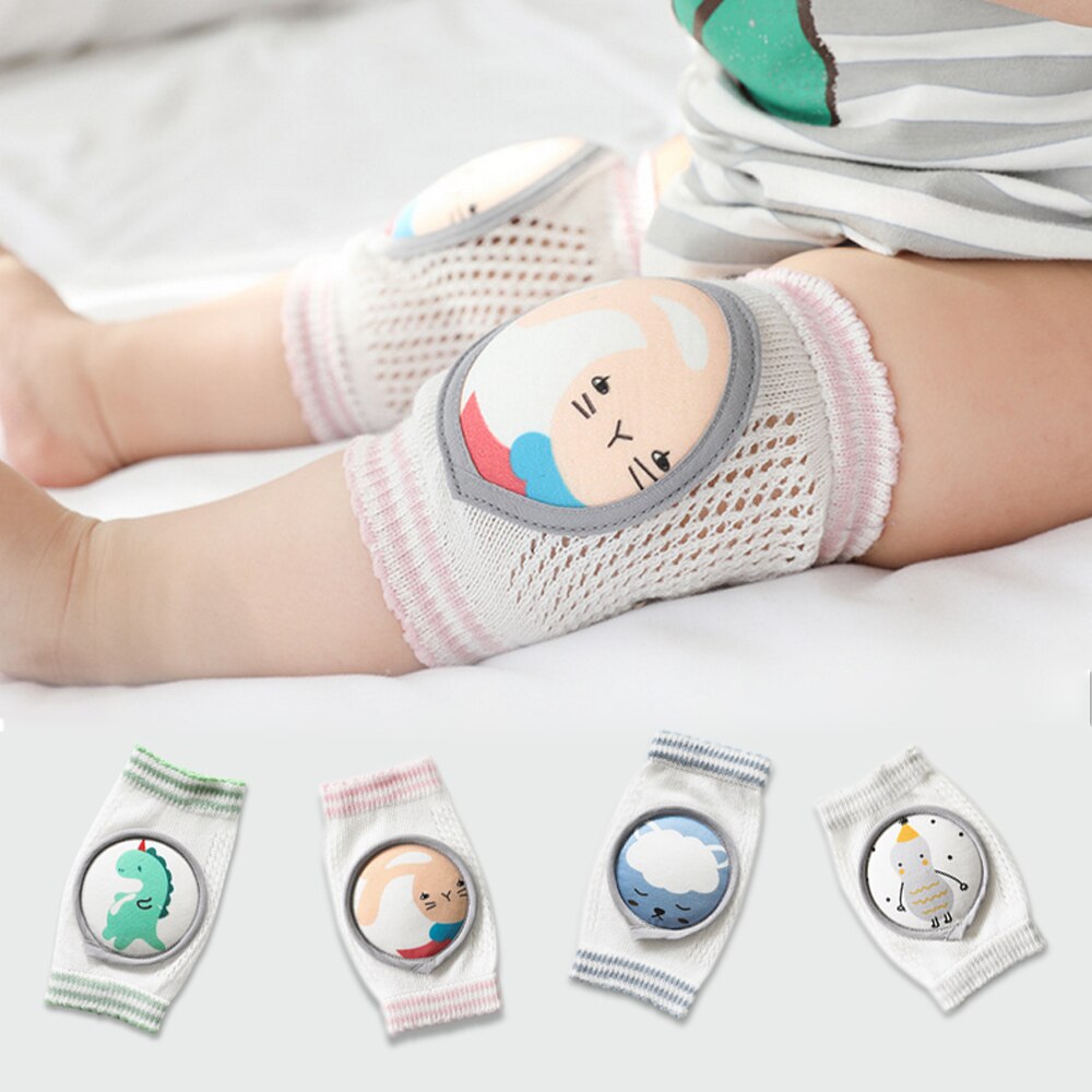 1 Paar Baby Beschermende Knie Pads Unisex Elasticiteit Ademend Zacht Katoen Kruipen Kniebeschermers Protectors Voor Peuters Jongens Meisjes