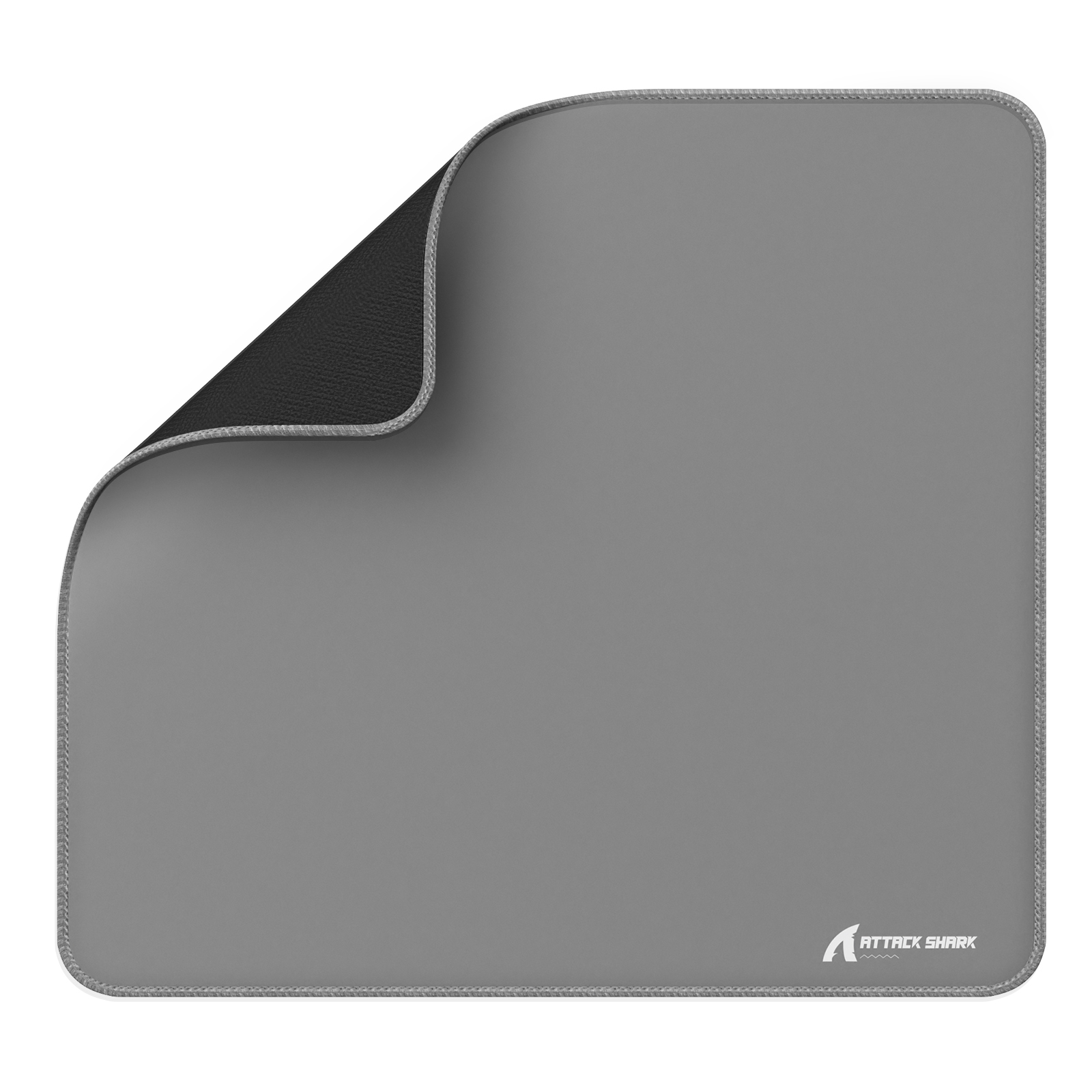 ATTACK SHARK CM02 grote eSport gaming-muismat, 450x400x4 MM, getextureerd glad oppervlak, antislip rubberen basis, micro-gebreide randen: Donkergrijs