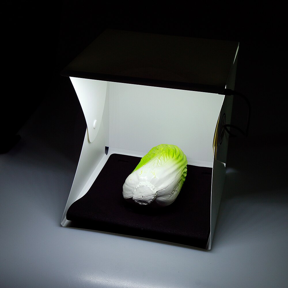 1 stücke Mini Falten Leuchtkasten Fotografie LED Licht Weichen Kasten Foto Schreibtisch Studio Foto Hintergrund Bausatz Leuchtkasten für DSLR Kamera