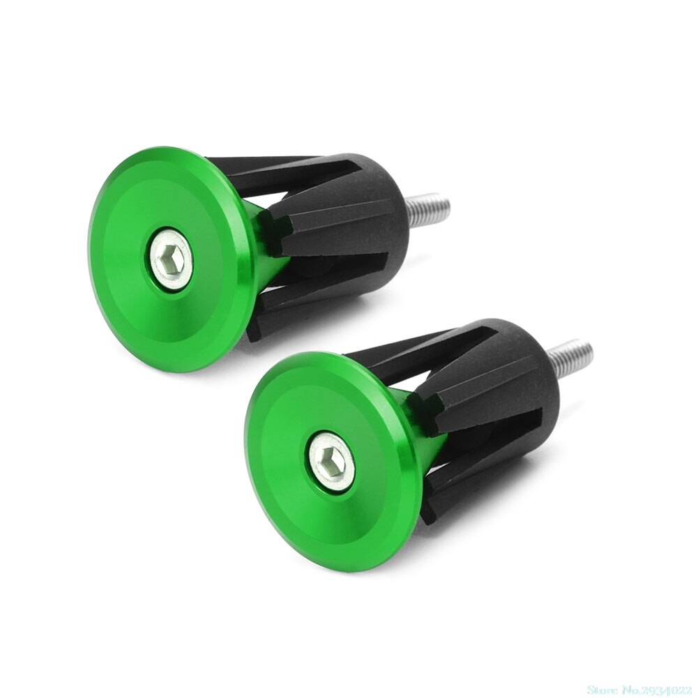 1 paar fiets mtb racefiets aluminium stuurgrepen stuurkap eindpluggen