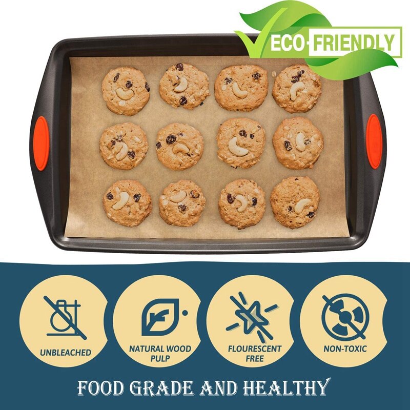 -200 Sheets of Parchment Paper Baking Sheet, 9X12 Inch Non-Stick Baking Parchment Paper, Perfect for Baking and Grilling