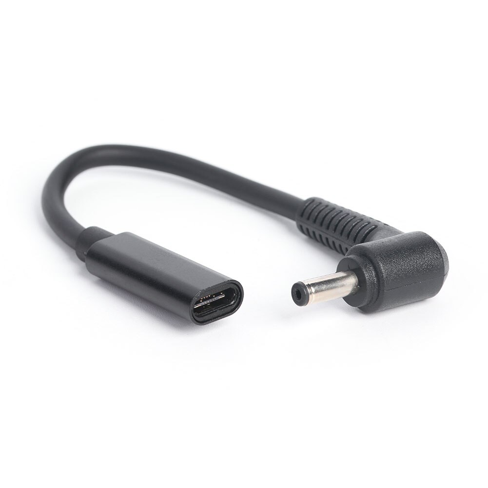 USB C żeńskie do 90 stopni kątowe złącze DC PD szybka ładowarka do laptopa przedłużacz konwerter łącznik adaptera: 4.5x3.0mm