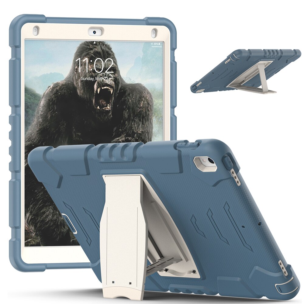 Para Apple iPad Air 3 Pro 10,5 A1701 A1709 A2123 A2152 funda segura para niños a prueba de golpes PC funda híbrida de silicona con soporte para tableta