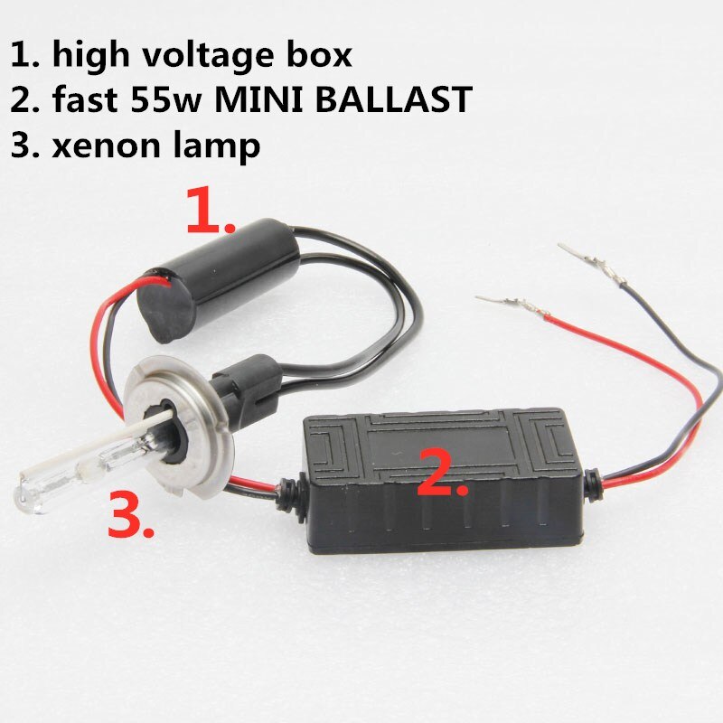 1 Kit Ac 12V Mini Snelle Heldere 55W Xenon H1 H11 9006 9005 9012 H7 Auto Hid Licht 6000K