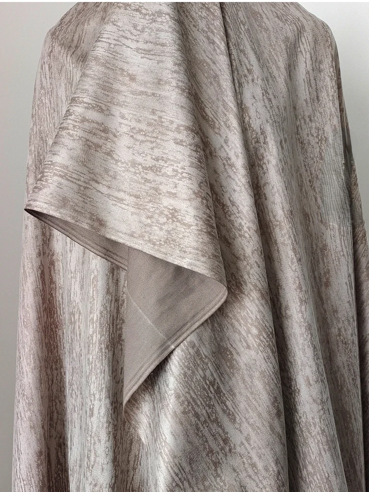 Tela estampada fina de grano de madera para primavera y otoño, para abrigo, tela de , ropa de , Material de costura Diy
