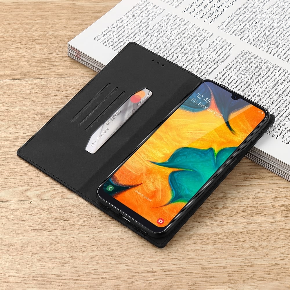 Magnetische Flip Wallet Case Voor Samsung Galaxy A3 A5 A6 A7 A8J3 J4 J5 J6 A10 A10e A20 A20e A30 a40 A50 A70 Carbon Leather Cover