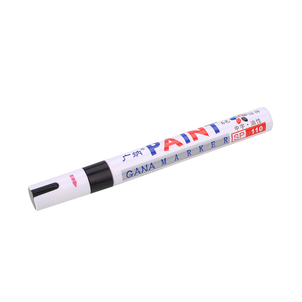 Scratch Repair Pen Repair Pen Remover Painting Paint Marker Pen Car Permanent Car Tread Rubber Universal Waterproof Metal Tire: Black