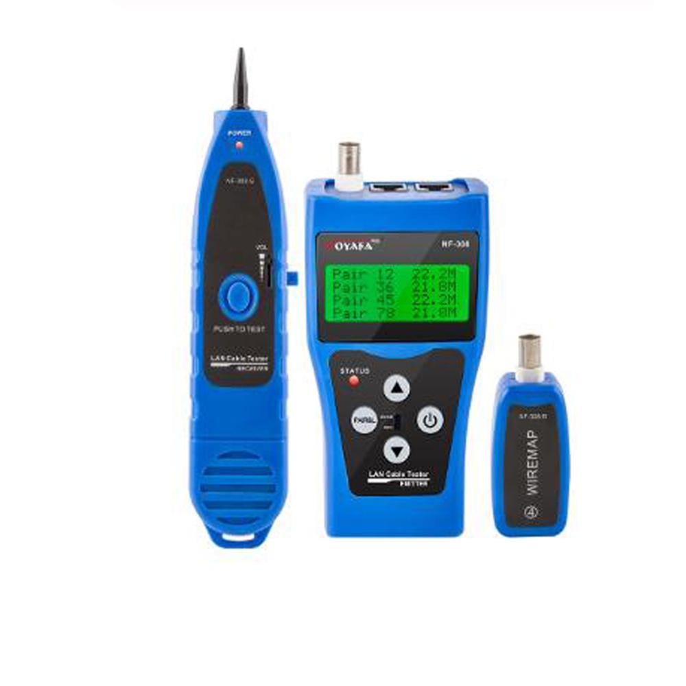 NF-308 Measure Network LAN Cable Length Cable Continuity Test Wire Tracker RJ45 RJ11 Ethernet Cable Tester