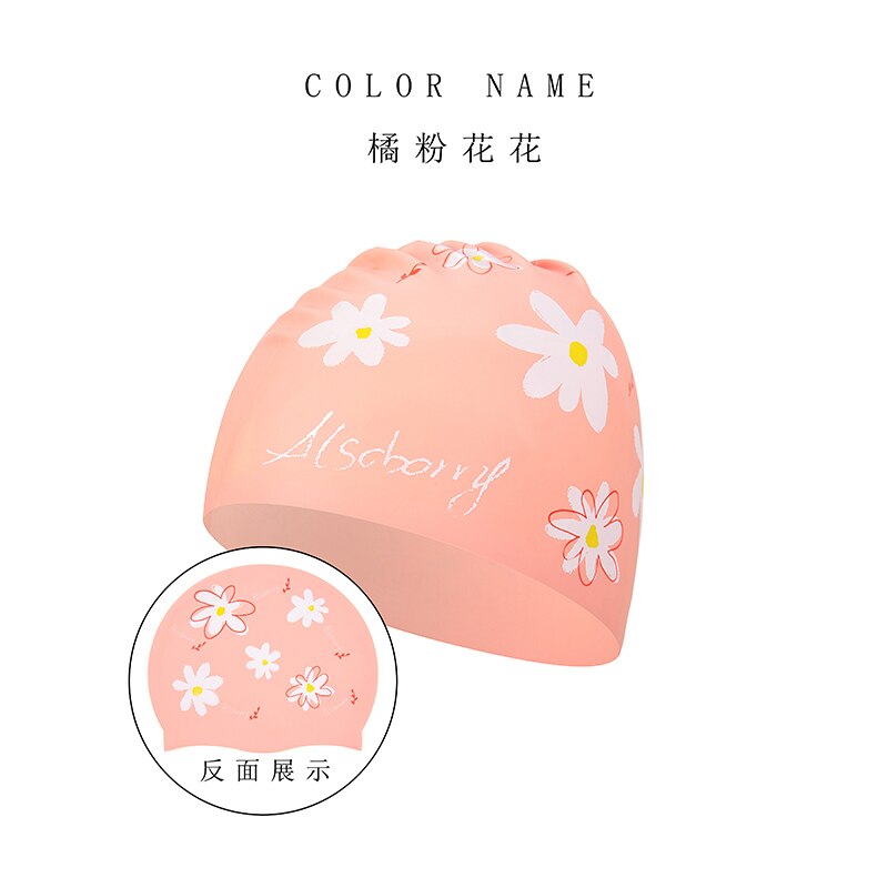 Gorro de baño de tela de silicona para hombre y mujer, alta elasticidad, impermeable, protege las orejas, accesorios de natación: 11