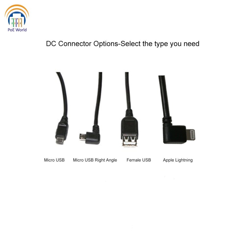 802.3af Poe Splitter für iPad Tablet Remote USB Power over Ethernet Verwenden mit PoE Switches 5V10W Ausgang mit USB und microUSB