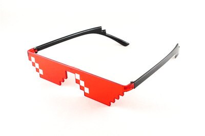 Neue Mosaik Sonnenbrille Trick Spielzeug Schurke Leben Gläser Mit Es Gläser Pixel Frauen Männer Schwarz Mosaik Sonnenbrille Lustige spielzeug: Stil 8