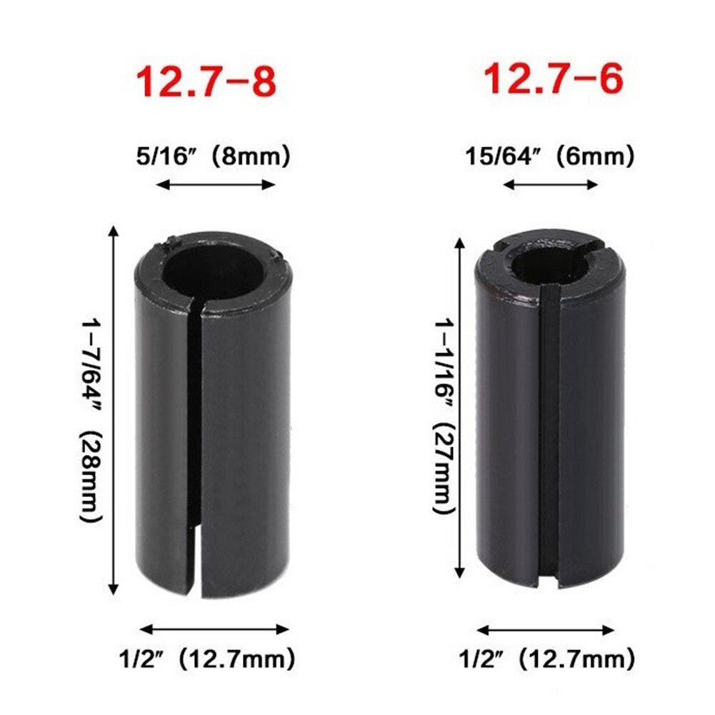 Adaptateur de mandrin à pince, convertisseur de 6mm à 12.7mm 8mm à 12.7mm