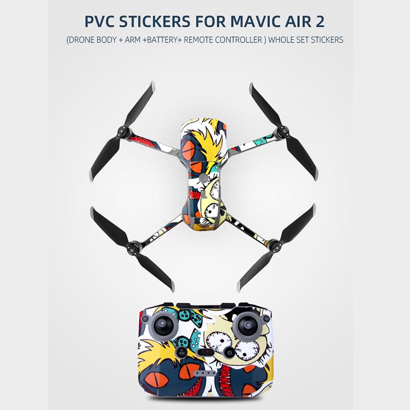 Stickers Protective Film Waterproof Scratch Proof Skin PVC Decals For Mavic Air 2